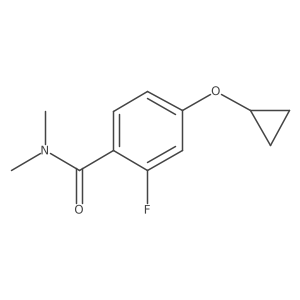 4-Cyclopropoxy-2-fluoro-N,N-dimethylbenzamide Structure