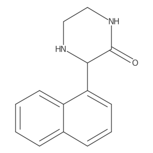 (R)-3-(Naphthalen-1-yl)piperazin-2-one结构式