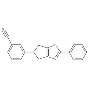 3-(2-(pyridin-2-yl)-4H-pyrrolo[3,4-d]oxazol-5(6H)-yl)benzonitrile结构式