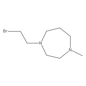 1-(2-Bromoethyl)hexahydro-4-methyl-1H-1,4-diazepine结构式