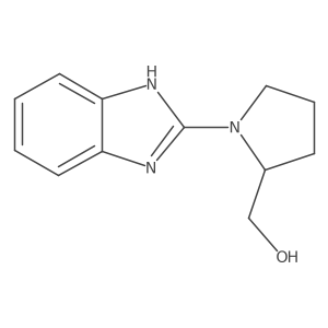 (1-(1H-benzo[d]imidazol-2-yl)pyrrolidin-2-yl)methanol结构式
