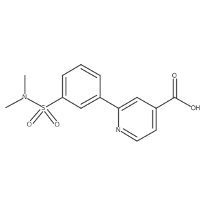 2-(3-N,N-Dimethylsulfamoylphenyl)isonicotinic acid结构式