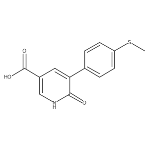 6-Hydroxy-5-(4-methylthiophenyl)nicotinic acid结构式