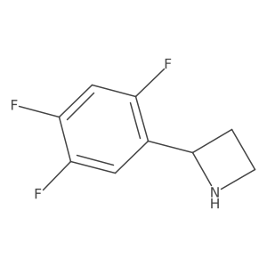 2-(2,4,5-Trifluorophenyl)azetidine结构式