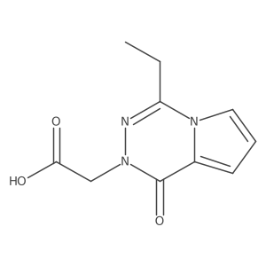 (4-ethyl-1-oxopyrrolo[1,2-d][1,2,4]triazin-2(1H)-yl)acetic acid结构式