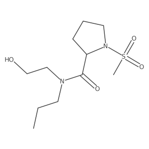 2-Pyrrolidinecarboxamide, N-(2-hydroxyethyl)-1-(methylsulfonyl)-N-propyl-结构式