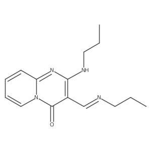 2-(propylamino)-3-[(1E)-(propylimino)methyl]-4H-pyrido[1,2-a]pyrimidin-4-one结构式