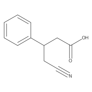4-Cyano-3-phenylbutanoic acid Structure