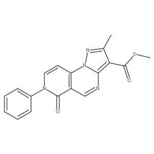 Methyl 2-methyl-6-oxo-7-phenyl-6,7-dihydropyrazolo[1,5-a]pyrido[3,4-e]pyrimidine-3-carboxylate Structure