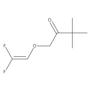 1-[(2,2-Difluoroethenyl)oxy]-3,3-dimethylbutan-2-one Structure