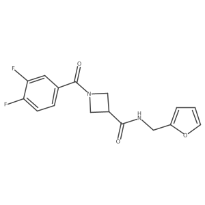 1-(3,4-difluorobenzoyl)-N-(furan-2-ylmethyl)azetidine-3-carboxamide Structure