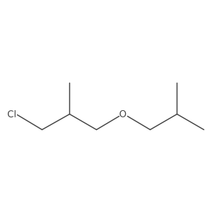 1-Chloro-2-methyl-3-(2-methylpropoxy)propane结构式