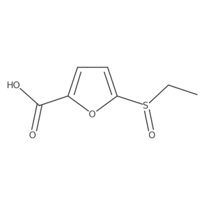 2-Furancarboxylic acid, 5-(ethylsulfinyl)- Structure