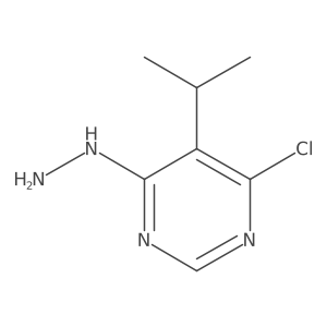 4-Chloro-6-hydrazinyl-5-(propan-2-yl)pyrimidine结构式