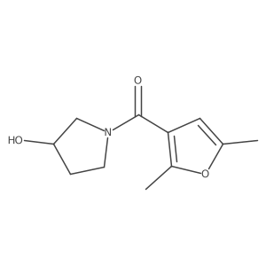1-(2,5-Dimethylfuran-3-carbonyl)pyrrolidin-3-ol Structure