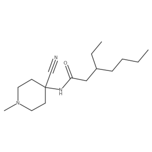N-(4-cyano-1-methylpiperidin-4-yl)-3-ethylheptanamide Structure