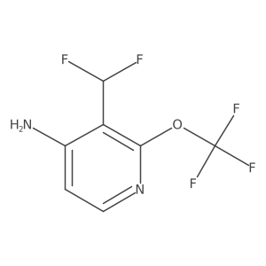 3-(Difluoromethyl)-2-(trifluoromethoxy)pyridin-4-amine结构式