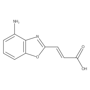 3-(4-Aminobenzo[d]oxazol-2-yl)acrylic acid Structure