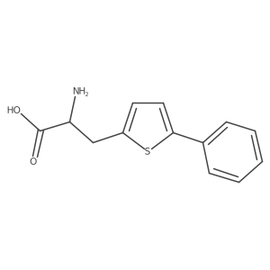 2-Amino-3-(5-phenylthiophen-2-yl)propanoic acid Structure