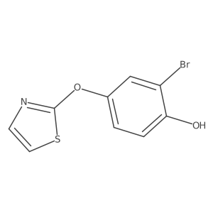 2-Bromo-4-(1,3-thiazol-2-yloxy)phenol Structure