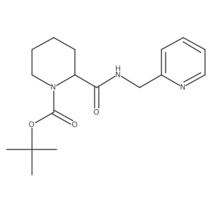 tert-Butyl 2-((pyridin-2-ylmethyl)carbamoyl)piperidine-1-carboxylate结构式