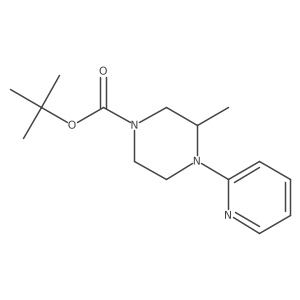 tert-Butyl 3-methyl-4-(pyridin-2-yl)piperazine-1-carboxylate结构式