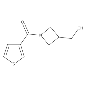 (3-(Hydroxymethyl)azetidin-1-yl)(thiophen-3-yl)methanone Structure