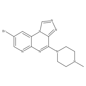 8-Bromo-4-(4-methyl-1-piperazinyl)pyrido[2,3-e][1,2,4]triazolo[4,3-a]pyrazine Structure