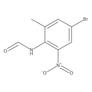 N-(4-bromo-2-methyl-6-nitrophenyl)formamide Structure