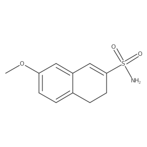 7-Methoxy-3,4-dihydronaphthalene-2-sulfonamide结构式