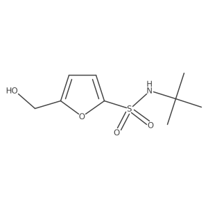 N-(1,1-Dimethylethyl)-5-(hydroxymethyl)-2-furansulfonamide Structure
