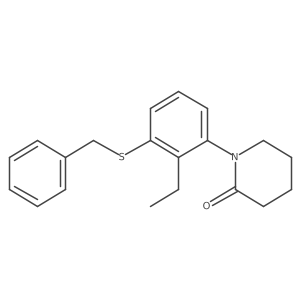 1-(3-(Benzylthio)-2-ethylphenyl)piperidin-2-one Structure