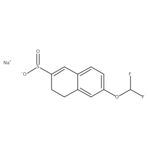 Sodium 6-(difluoromethoxy)-3,4-dihydronaphthalene-2-sulfinate结构式