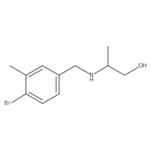 2-{[(4-Bromo-3-methylphenyl)methyl]amino}propan-1-ol Structure