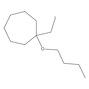 1-Butoxy-1-(iodomethyl)cycloheptane结构式