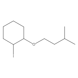 1-Iodo-2-(3-methylbutoxy)cyclohexane结构式