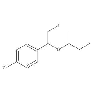 1-[1-(Butan-2-yloxy)-2-iodoethyl]-4-chlorobenzene Structure