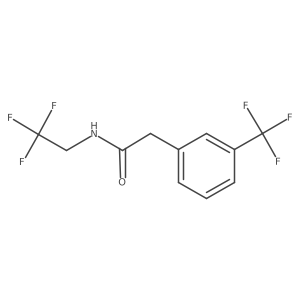 N-(2,2,2-Trifluoroethyl)-2-[3-(trifluoromethyl)phenyl]acetamide结构式