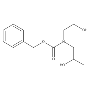 benzyl N-(2-hydroxyethyl)-N-(2-hydroxypropyl)carbamate结构式