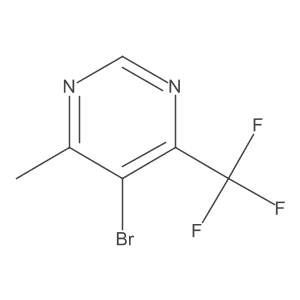 5-Bromo-4-methyl-6-(trifluoromethyl)pyrimidine Structure