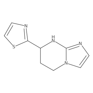 2-{5H,6H,7H,8H-imidazo[1,2-a]pyrimidin-7-yl}-1,3-thiazole结构式