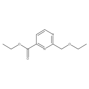 Ethyl 2-(ethoxymethyl)pyrimidine-4-carboxylate结构式