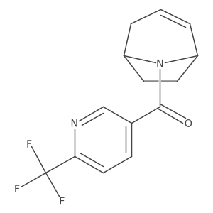 (1R,5S)-8-azabicyclo[3.2.1]oct-2-en-8-yl(6-(trifluoromethyl)pyridin-3-yl)methanone结构式