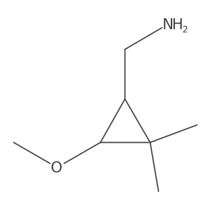 (3-Methoxy-2,2-dimethylcyclopropyl)methanamine结构式