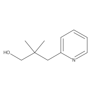 2,2-Dimethyl-3-(pyridin-2-yl)propan-1-ol结构式