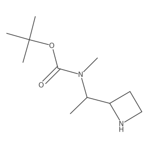tert-butyl N-[1-(azetidin-2-yl)ethyl]-N-methylcarbamate结构式