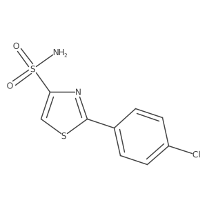 2-(4-Chlorophenyl)-1,3-thiazole-4-sulfonamide结构式