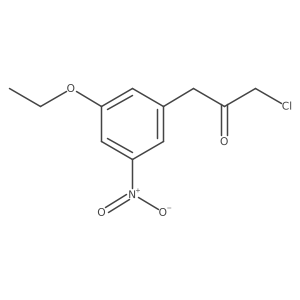 1-Chloro-3-(3-ethoxy-5-nitrophenyl)propan-2-one Structure