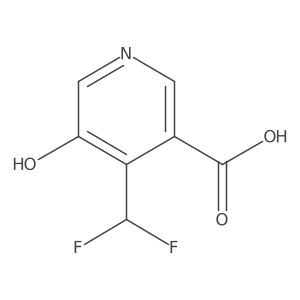 4-(Difluoromethyl)-5-hydroxynicotinic acid结构式