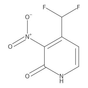 4-(Difluoromethyl)-3-nitropyridin-2-ol结构式